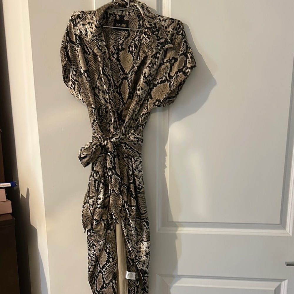 Magic Sexy dress Brown and Black Reptile Decor